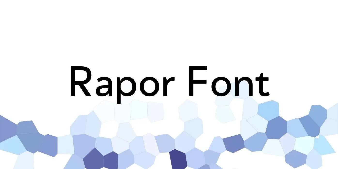 Rapor Font