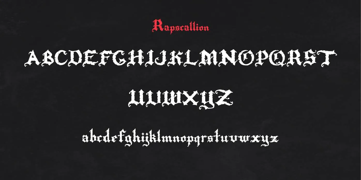 Rapscallion Font Preview