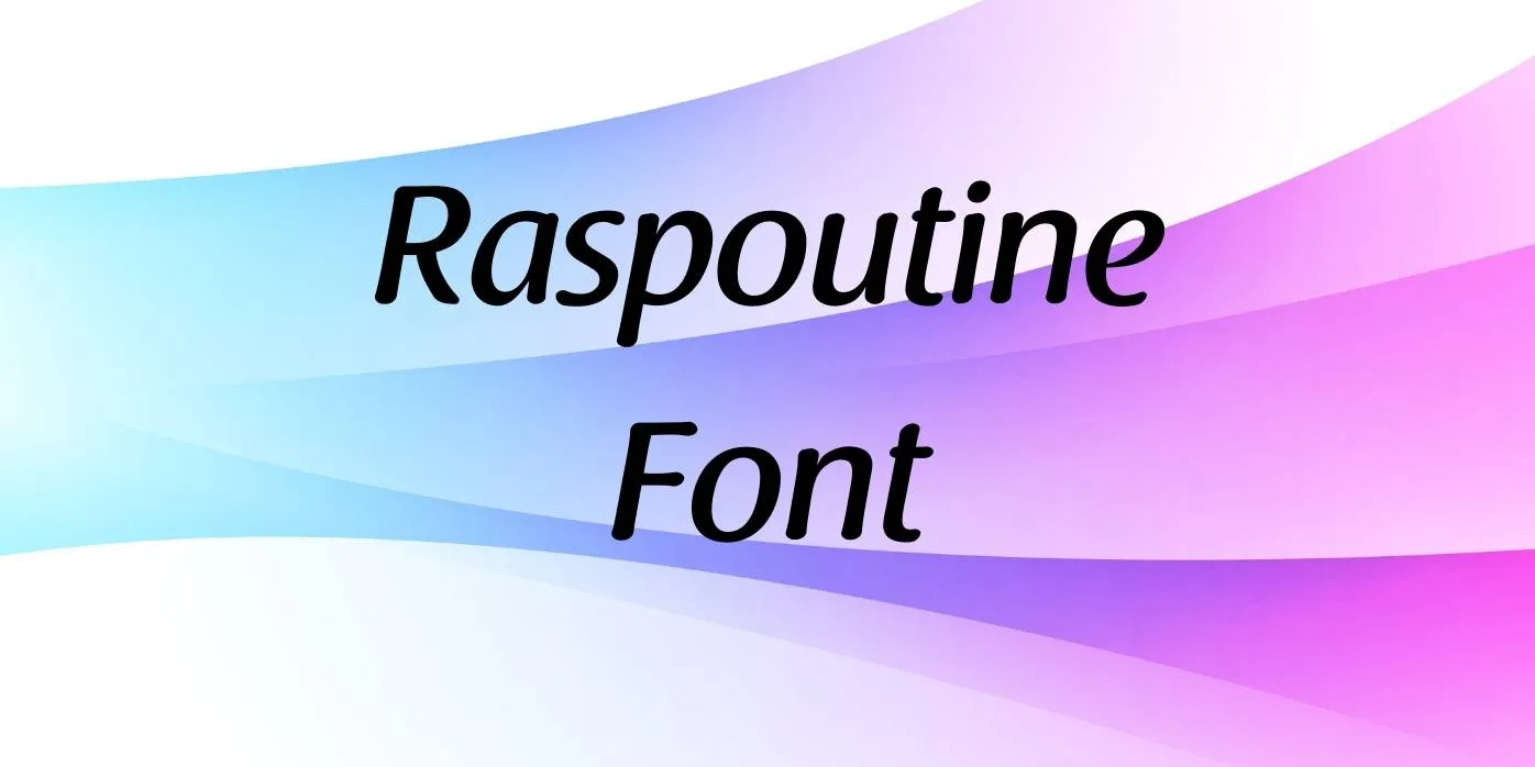 Raspoutine Font