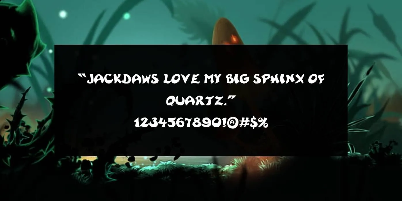 Rayman Adventures Font Preview