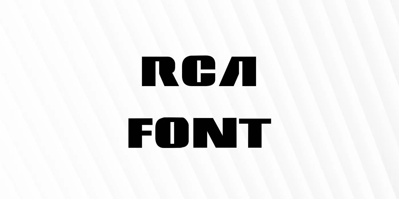 RCA Font