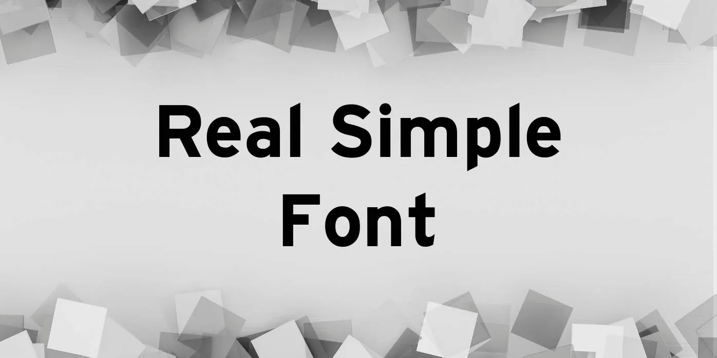 Real Simple Font