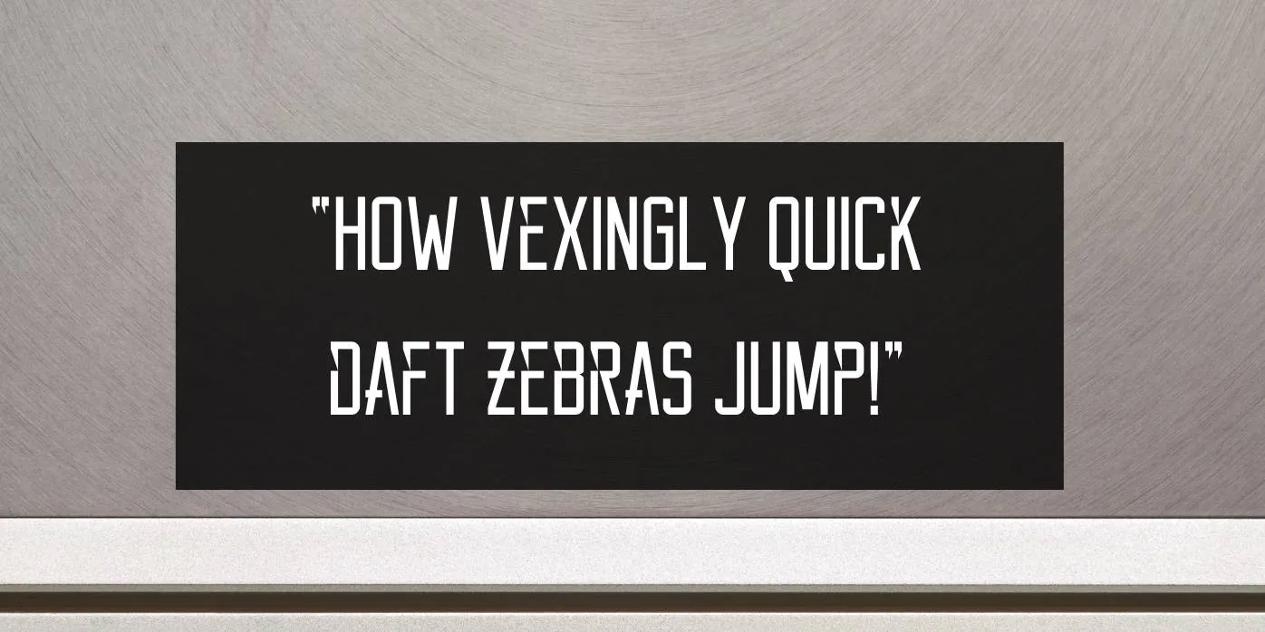 Reckoner Font Preview