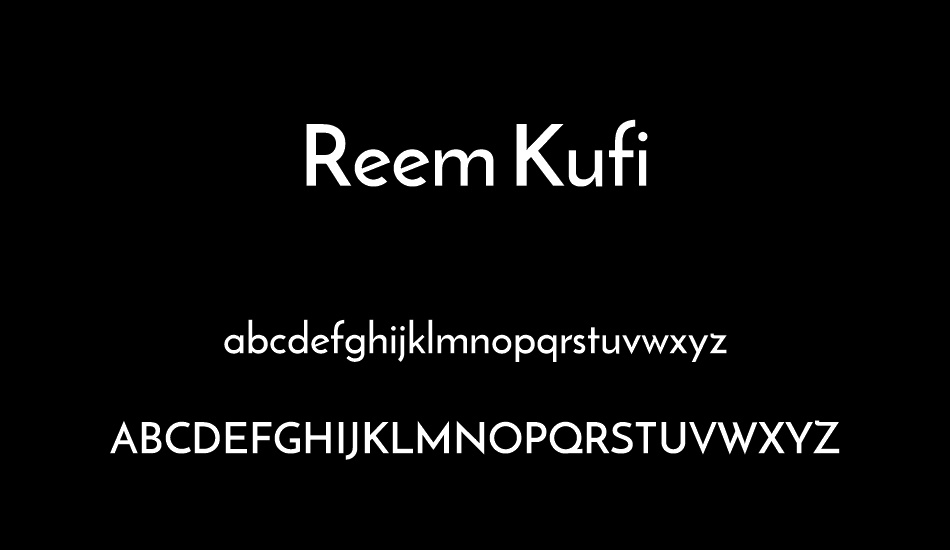 Reem Kufi Font Preview