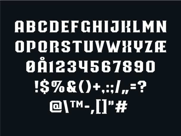 Regius Font Preview