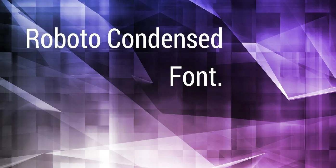 Roboto Condensed Font