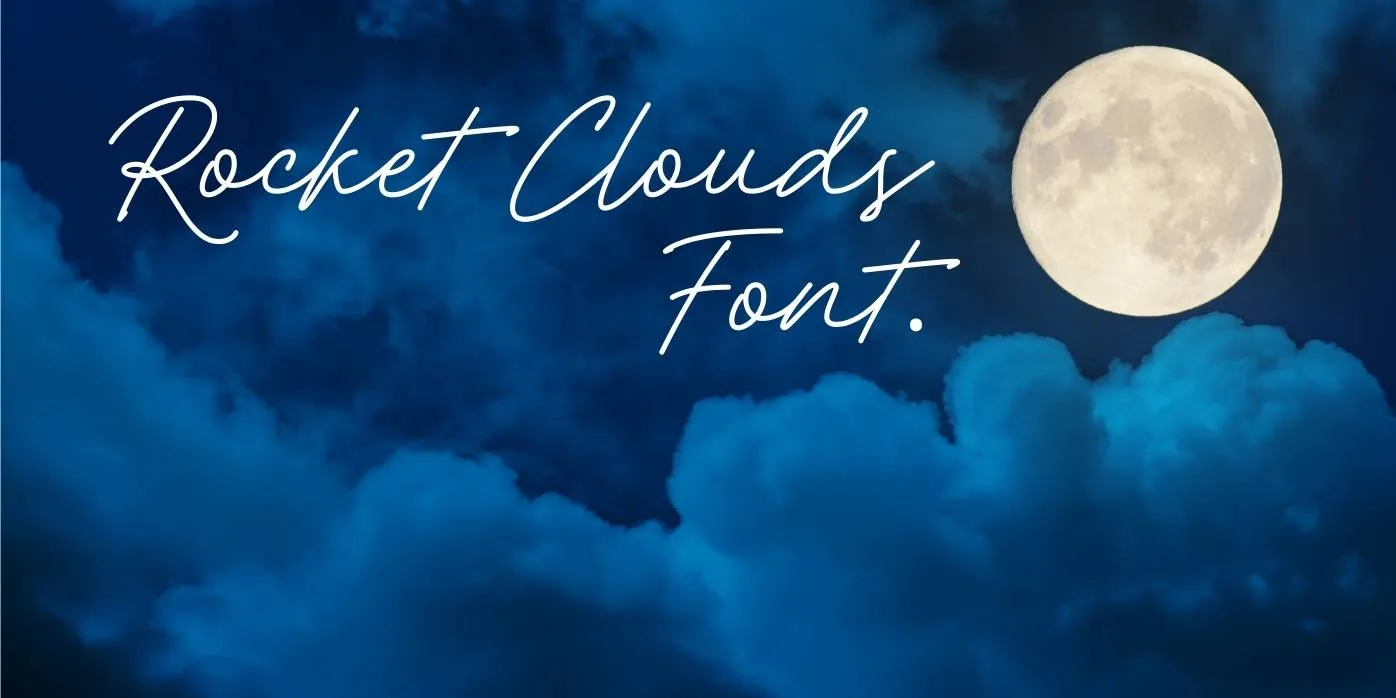 Rocket Clouds Font