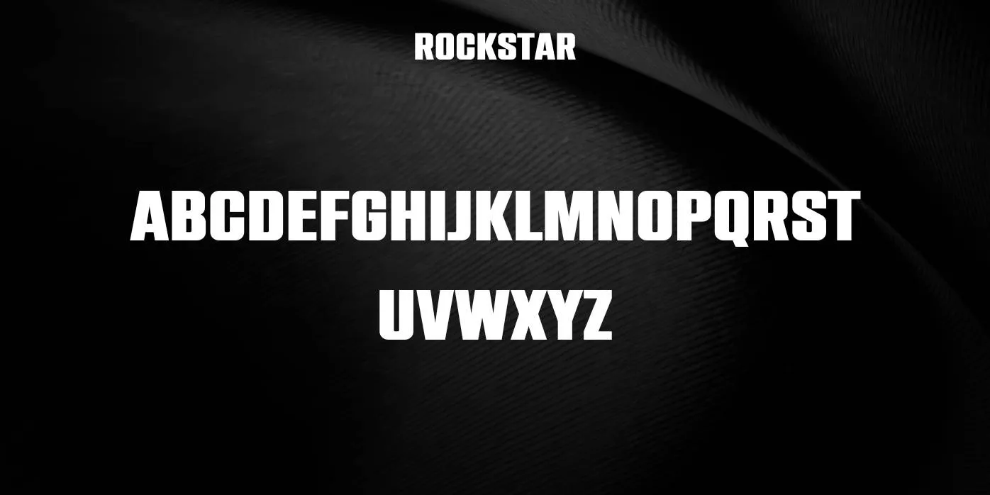 Rockstar Font Preview