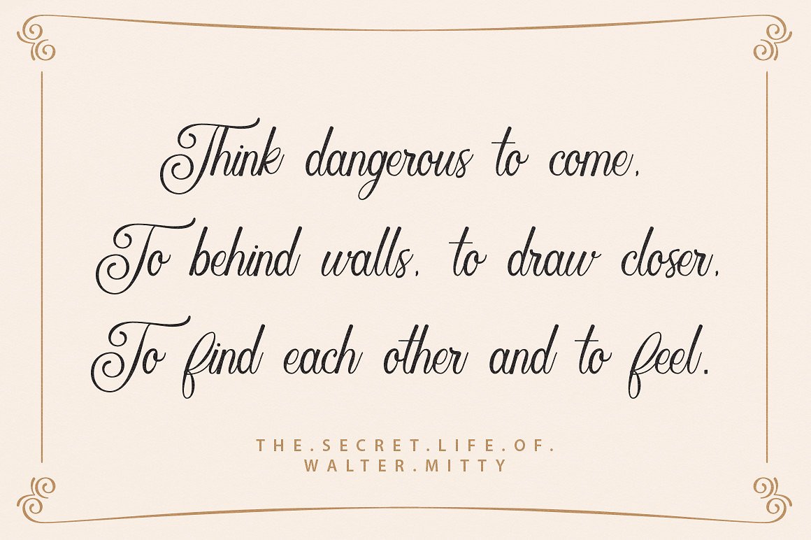 Rosaline Script Font Preview