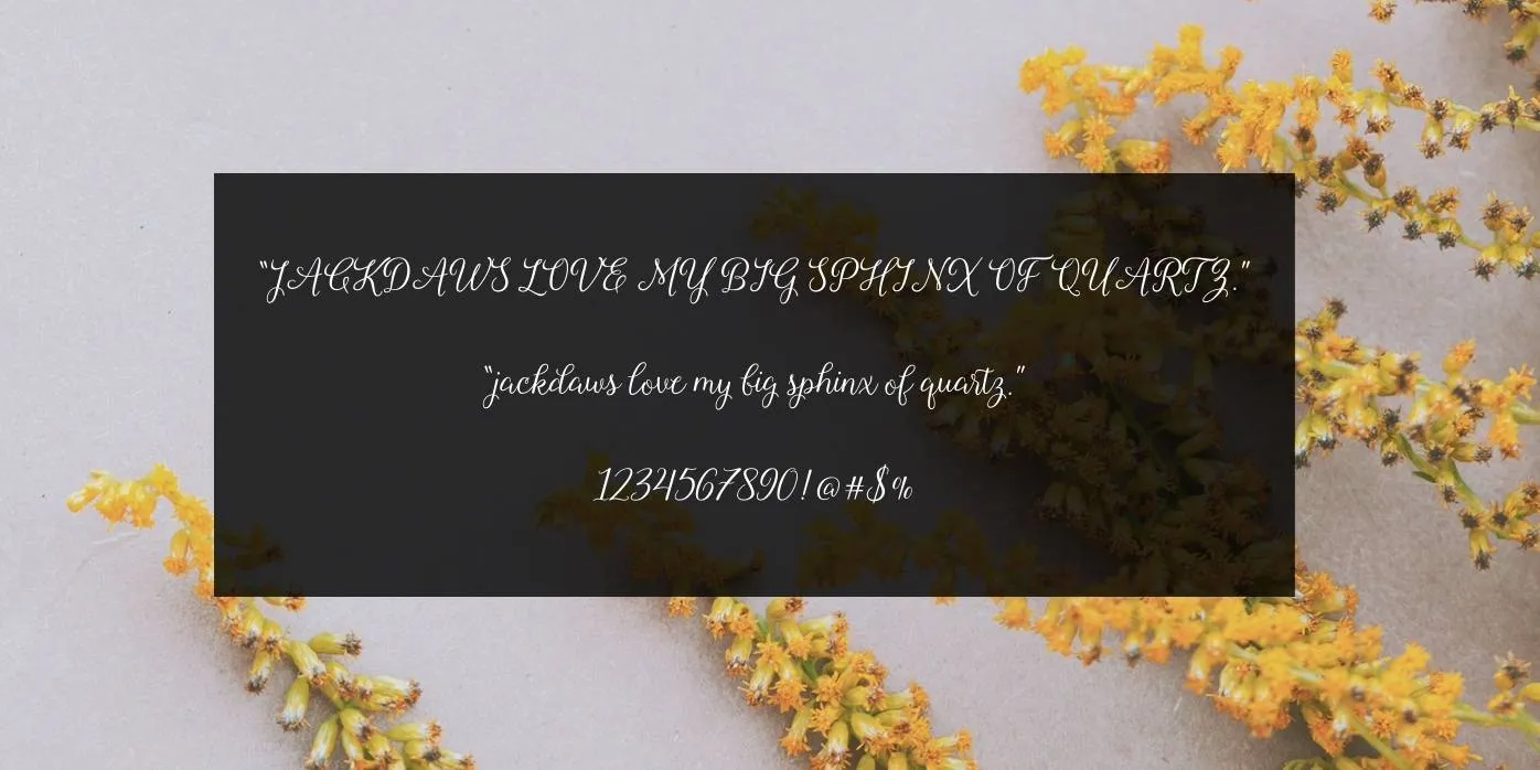 Roselina Font Preview