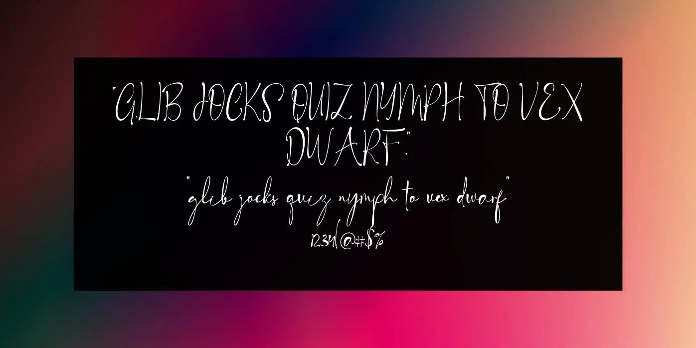 Royal Signature Font Preview