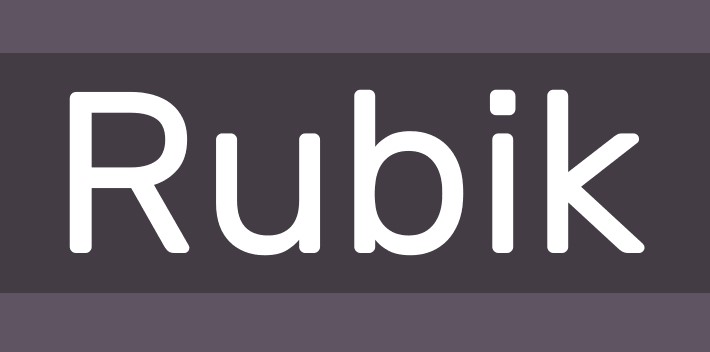 Rubik Font