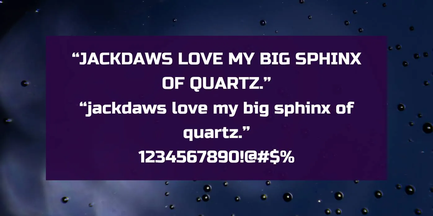 Russo One Font Preview