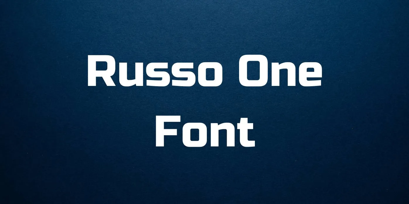 Russo One Font
