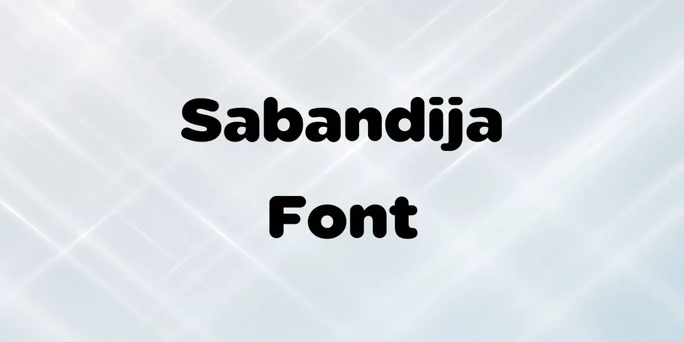 Sabandija Font