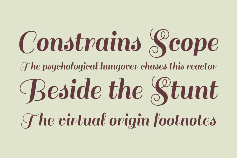 Sail Script Font Preview