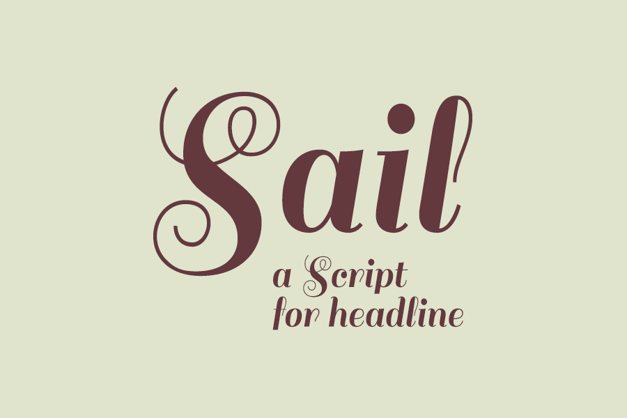 Sail Script Font