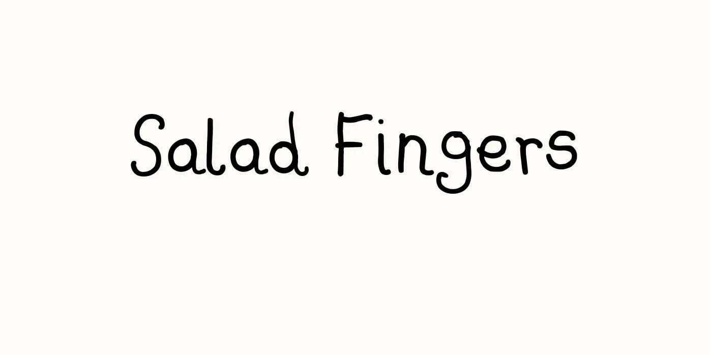 Salad Fingers Font