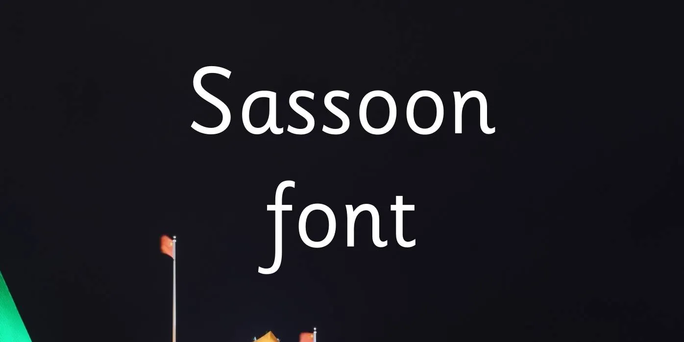 Sassoon Font