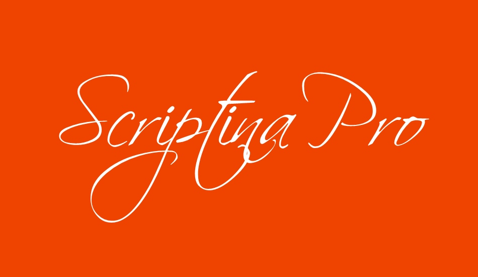 Scriptina Pro Font