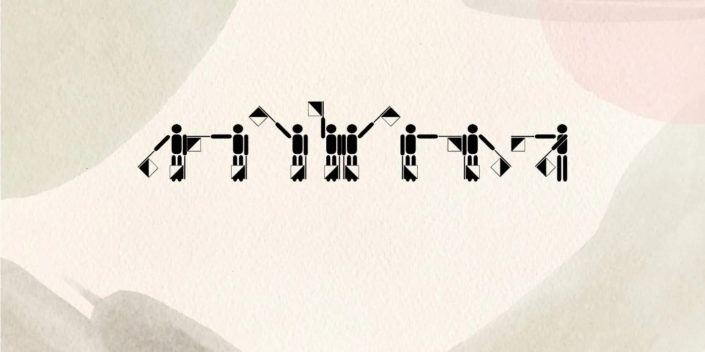 Semaphore Pramuka Font