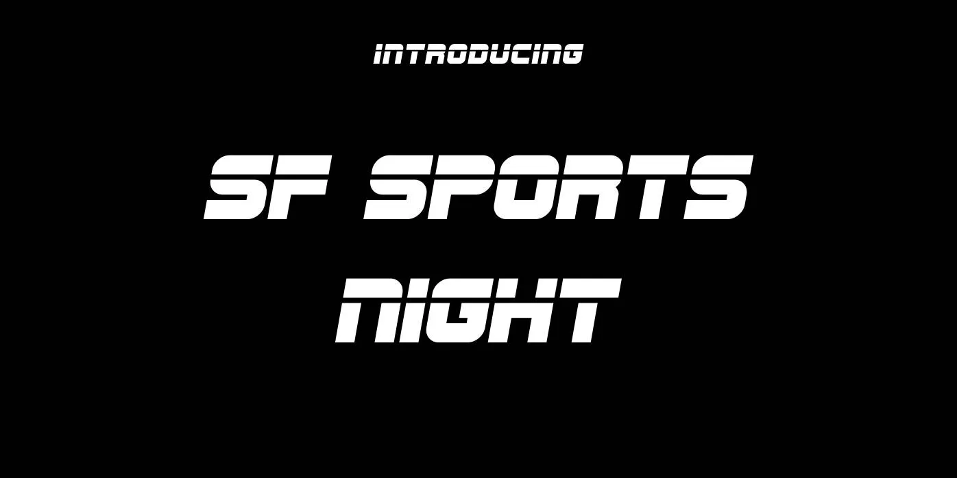 SF Sports Night Font