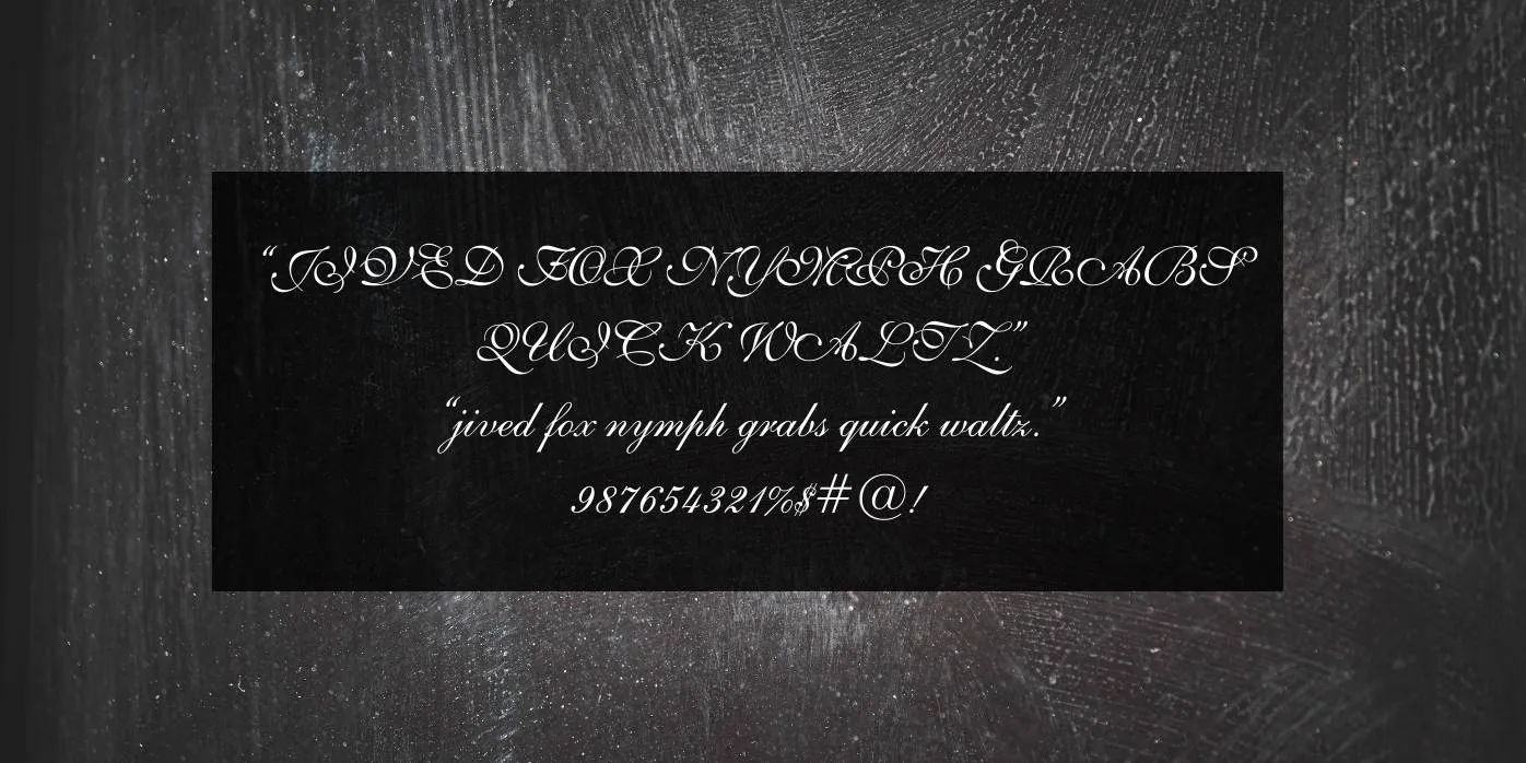 Shelley Font Preview