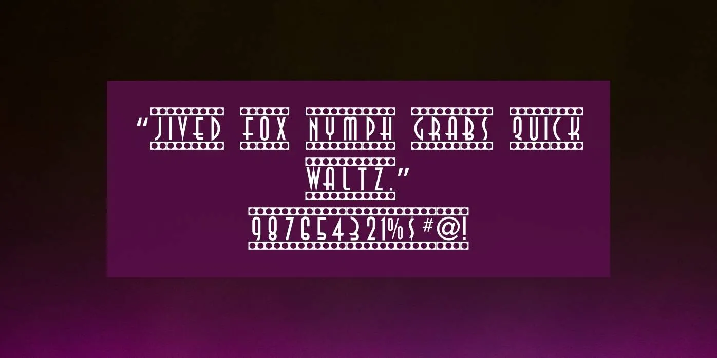 Showtime Font Preview