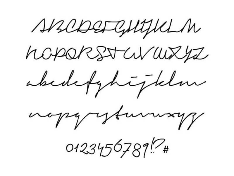 Signerica Font Preview