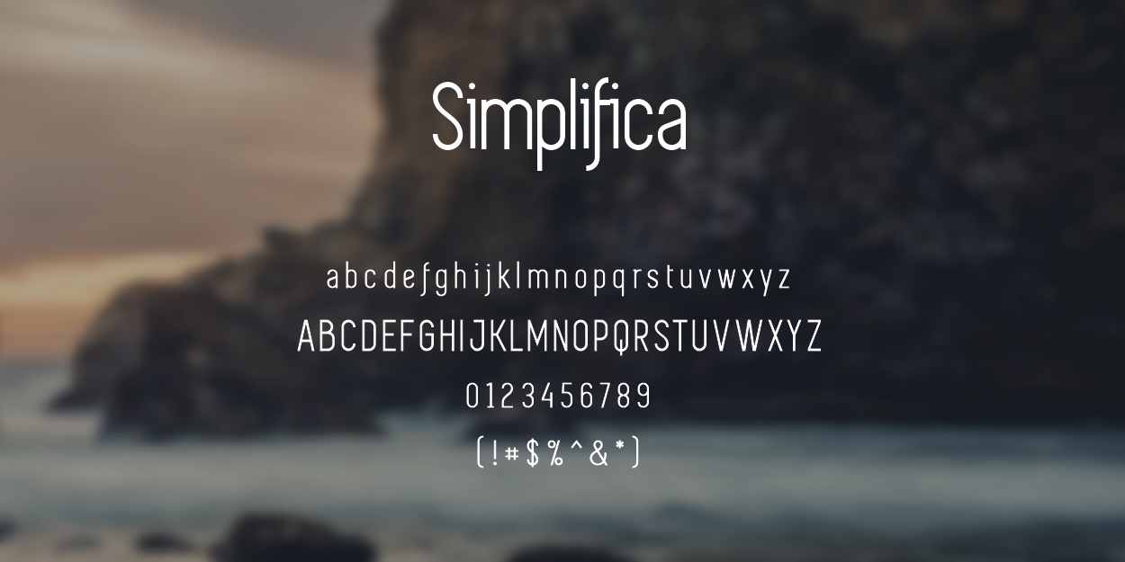 Simplifica Font Preview