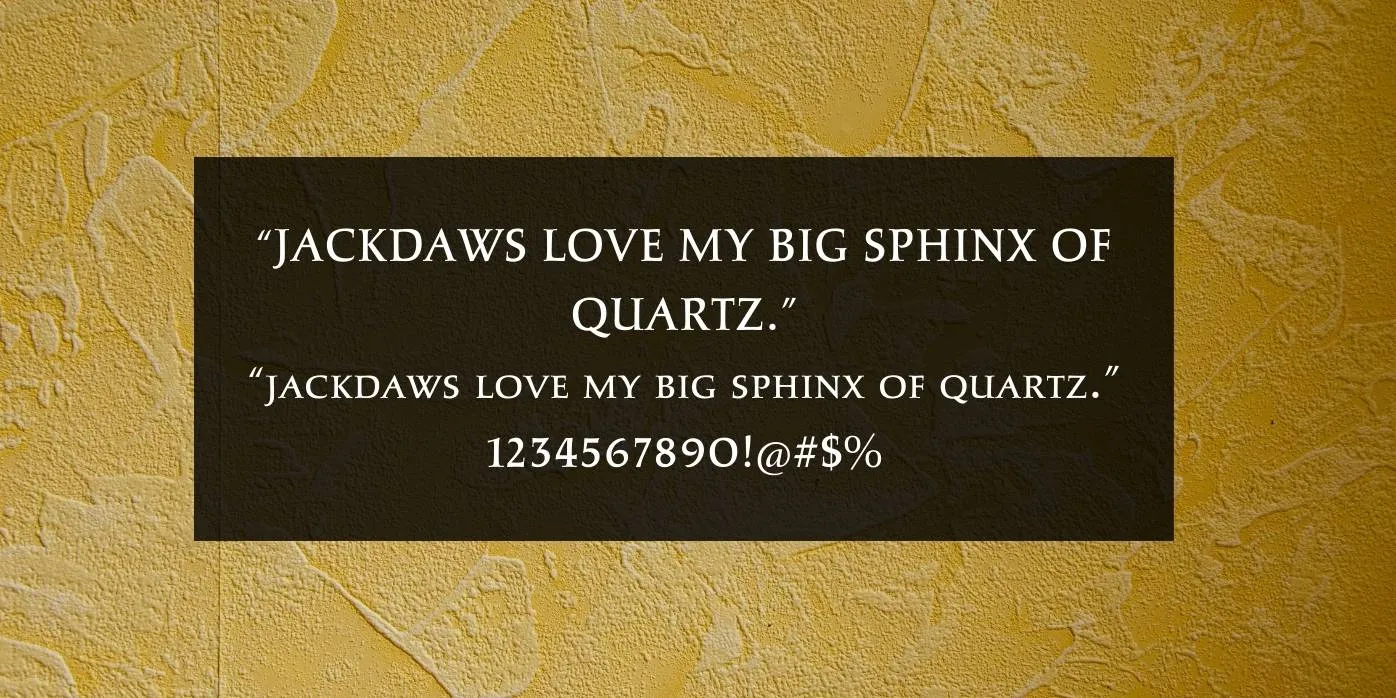 Sistina Font Preview