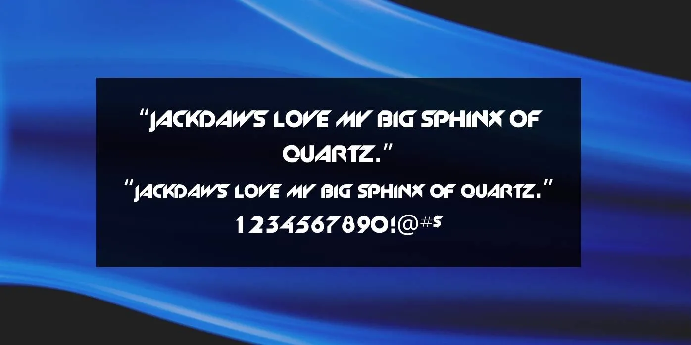 Slant Font Preview
