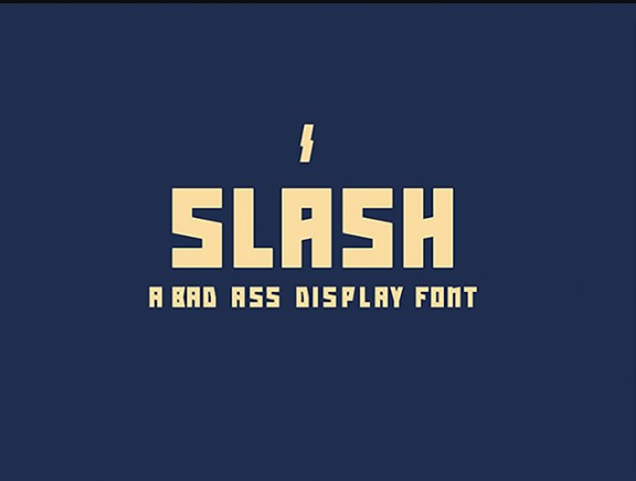 Slash Font Preview