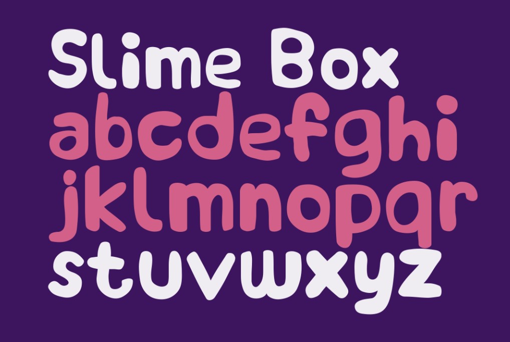 Slime Box Font Preview