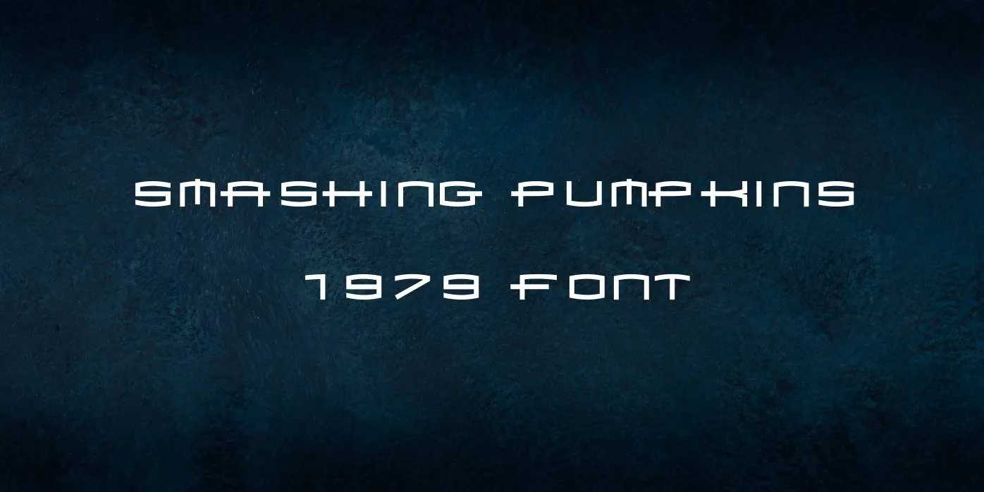 Smashing Pumpkins 1979 Font