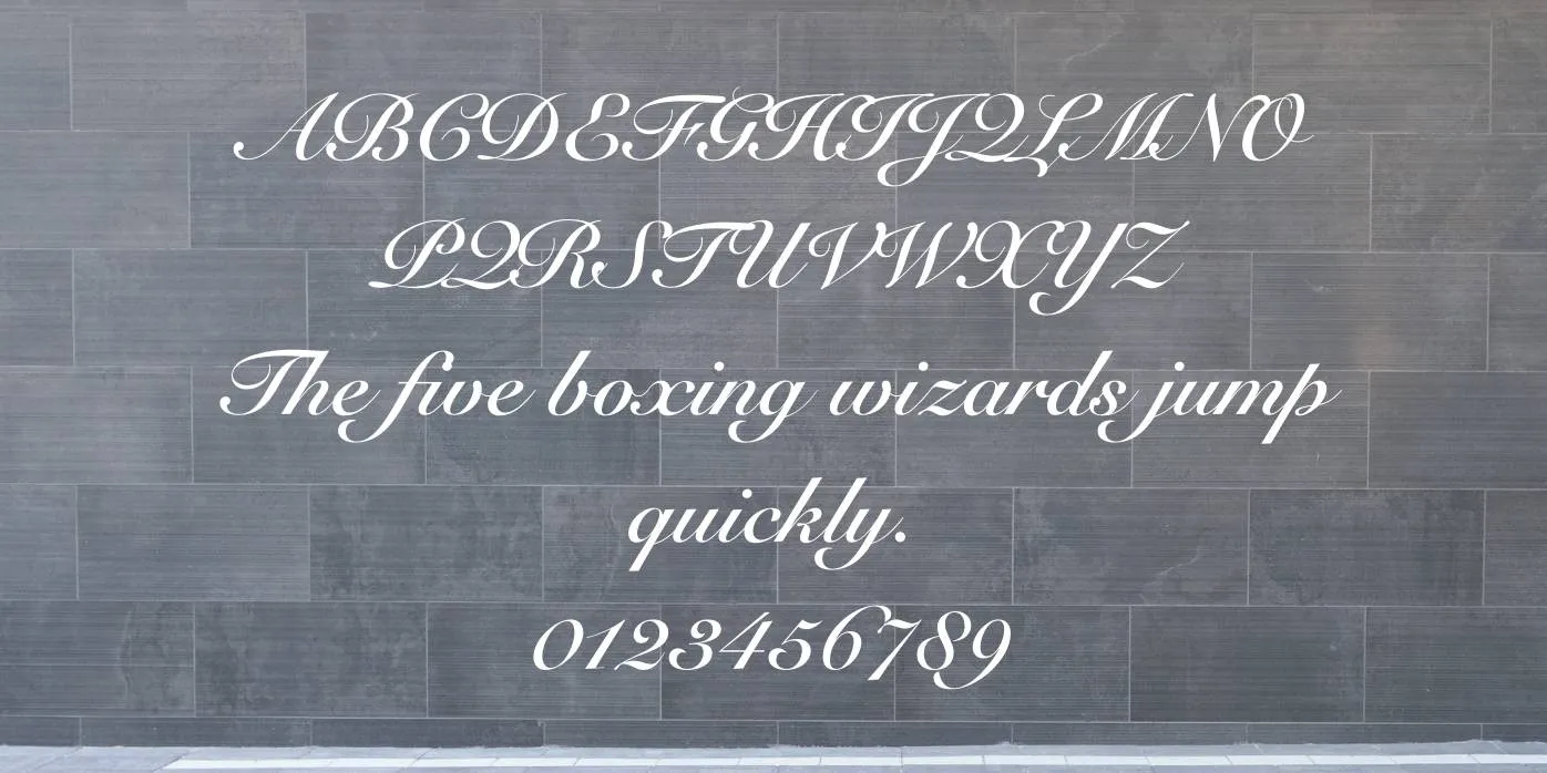 Snell Roundhand Font Preview