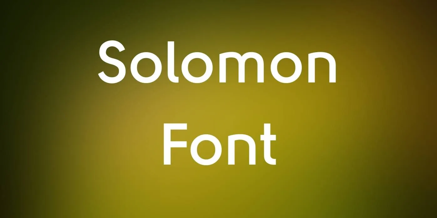 Solomon Font
