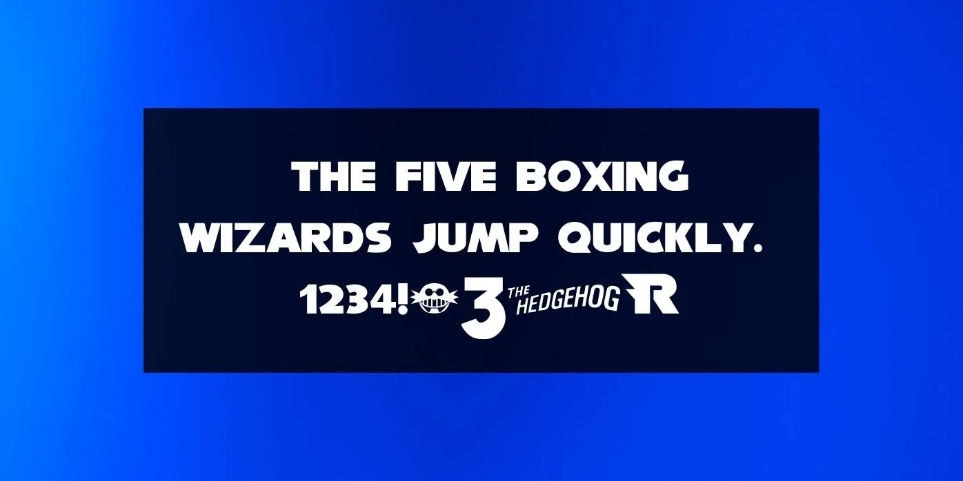 Sonic Font Preview