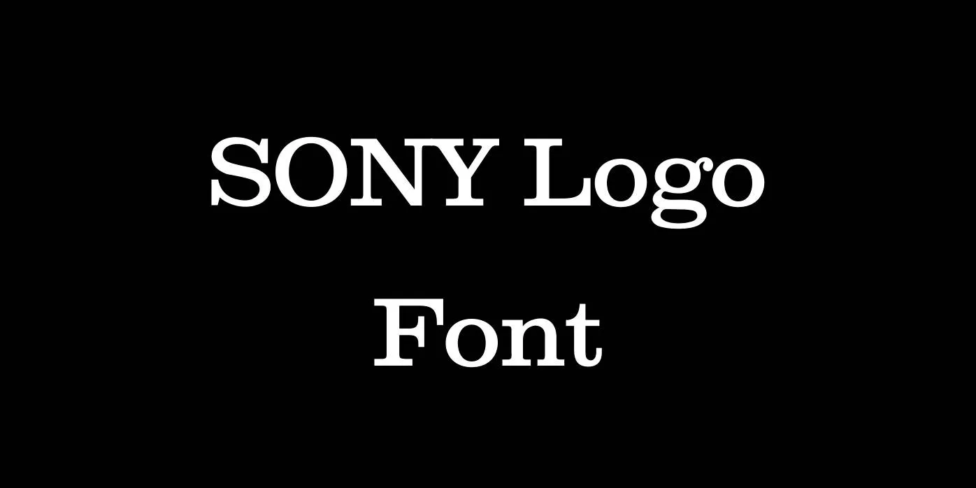Sony Logo Font