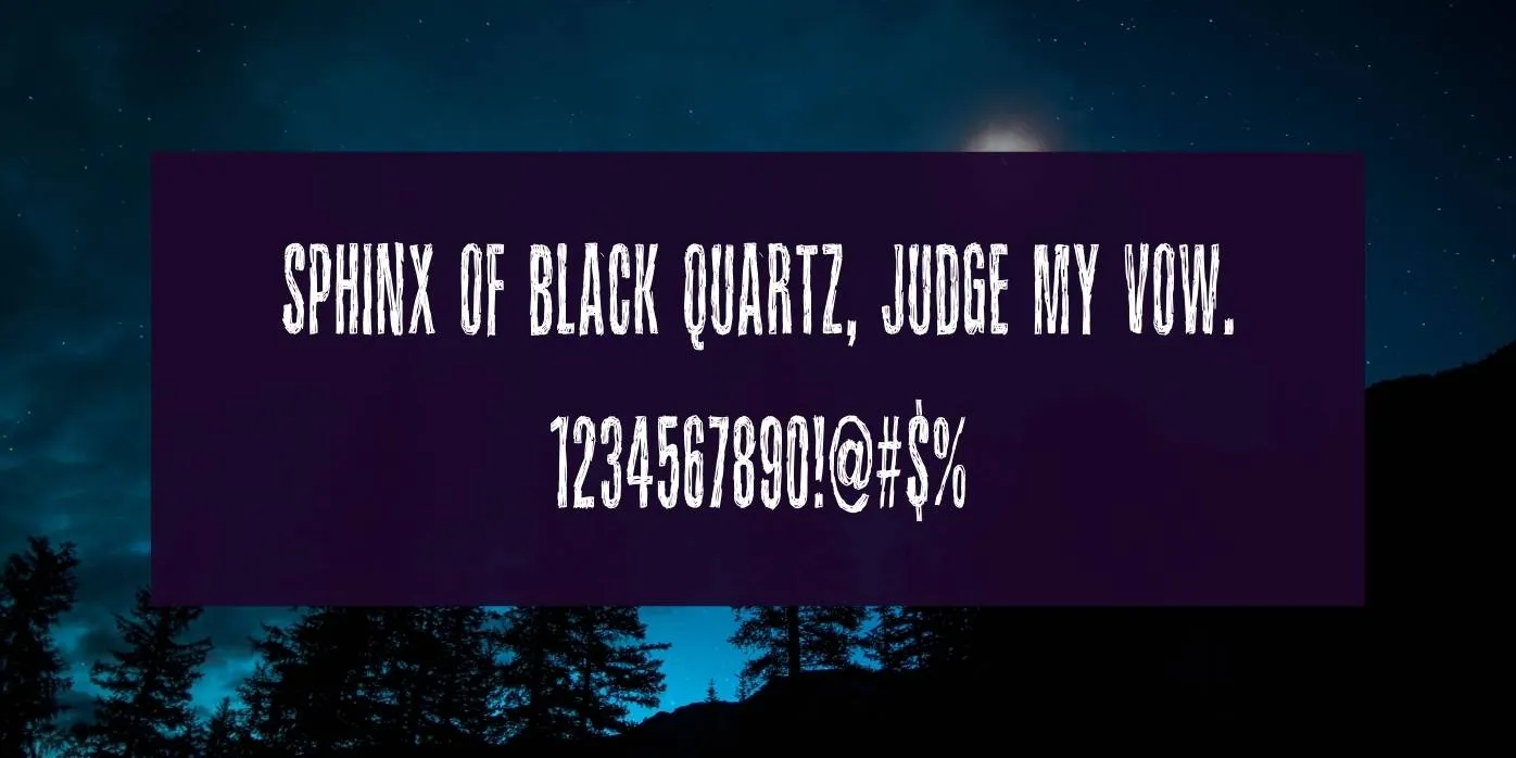 Sound of Silence Font Preview