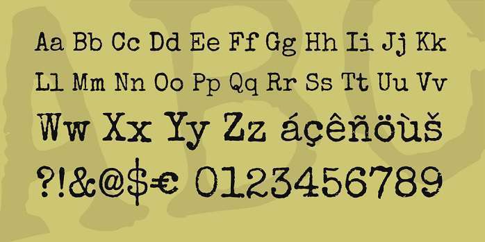 Special Elite Font Preview