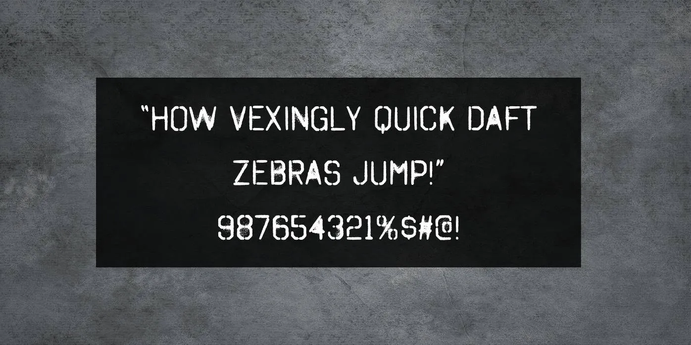 Spray Paint Font Preview