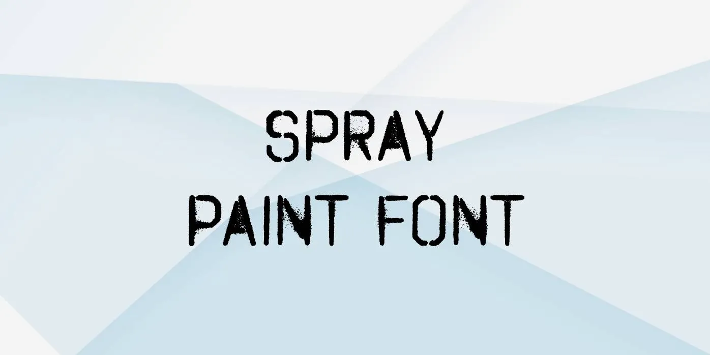 Spray Paint Font