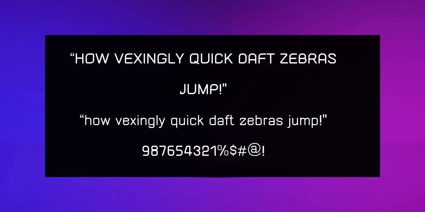 Squared2 Font Preview