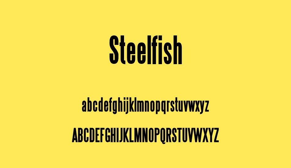 Steelfish Font Preview