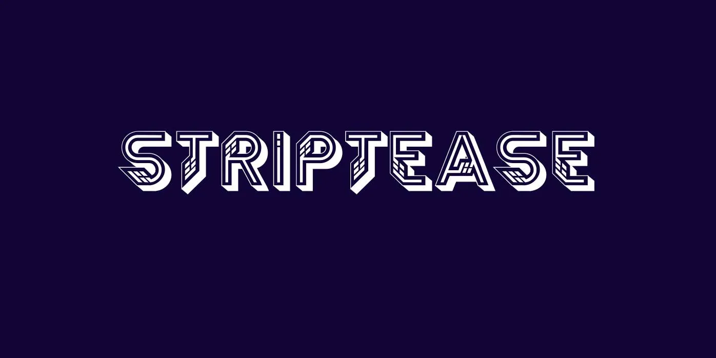 Striptease Font