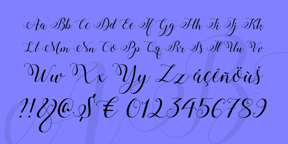 Stylish Calligraphy Font Preview