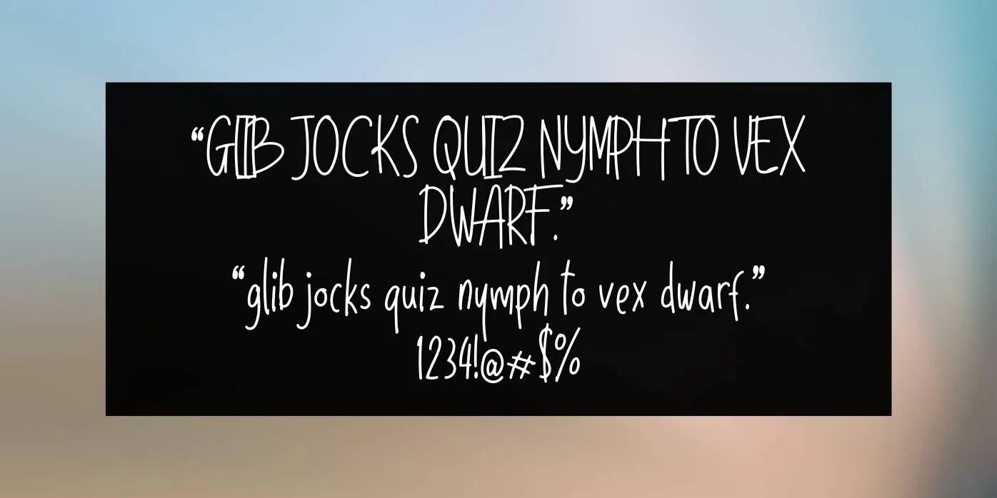 Sunday Holiday Font Preview