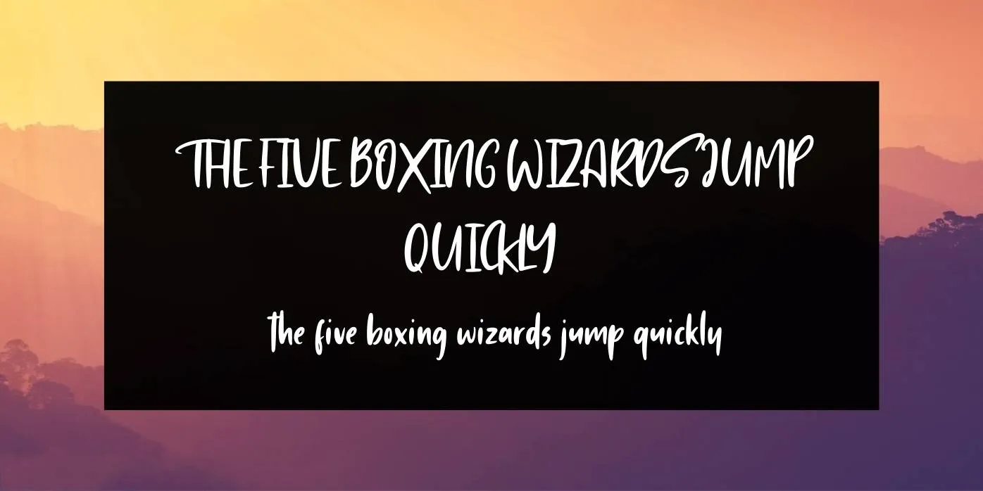 Sunday Vibes Font Preview