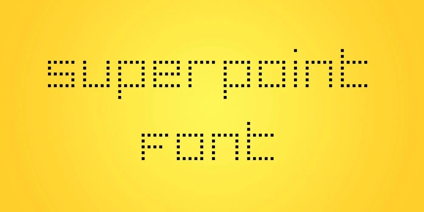 Superpoint Font